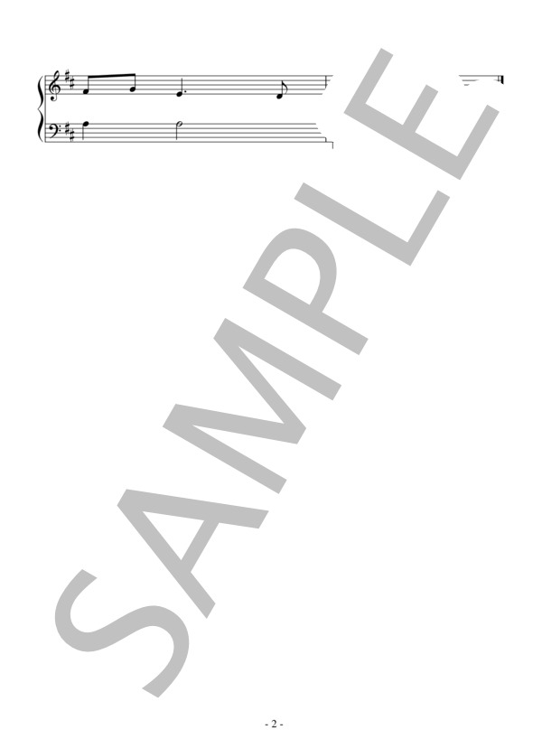 「水上の音楽」より ホーンパイプ（入門）：ヘンデル (ゲオルグ・フリードリヒ・ヘンデル) / ピアノソロ 入門 - サンプル譜面 2/2