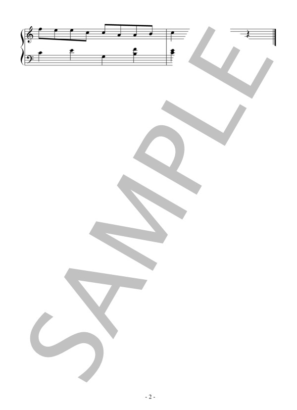 歌劇「ジョコンダ」より 時の踊り（入門）：ポンキエッリ (アミルカレ・ポンキエッリ) / ピアノソロ 入門 - サンプル譜面 2/2