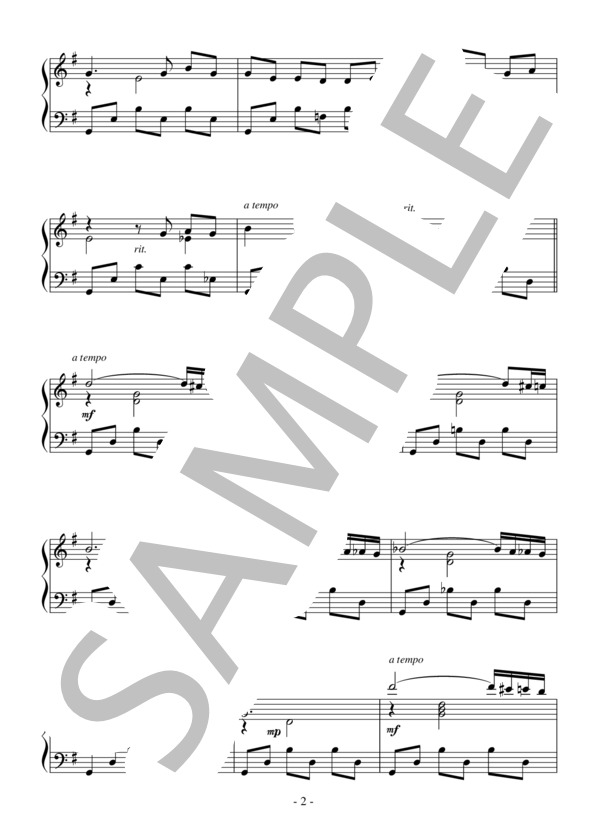 歌劇「サトコ」より インドの歌（初～中級）：リムスキー＝コルサコフ (ニコライ・リムスキー=コルサコフ) / ピアノソロ 初〜中級 - サンプル譜面 2/5