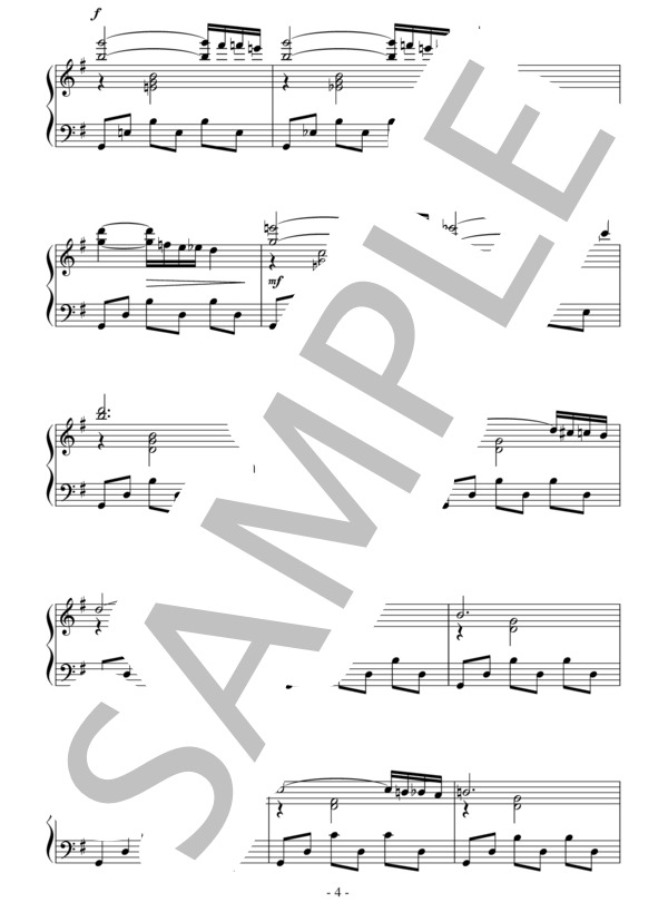 歌劇「サトコ」より インドの歌（初～中級）：リムスキー＝コルサコフ (ニコライ・リムスキー=コルサコフ) / ピアノソロ 初〜中級 - サンプル譜面 4/5