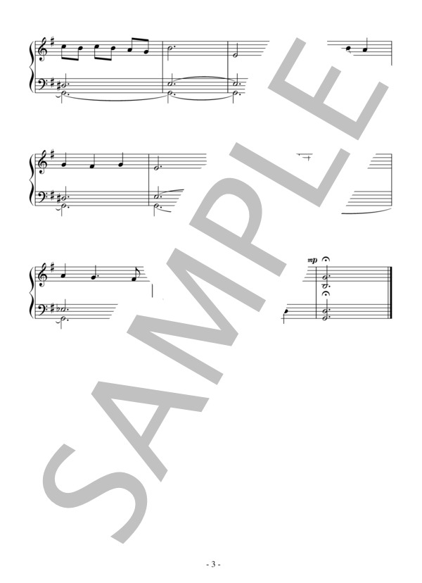 交響組曲「シェヘラザード」より 若い王子と王女（入門～初級）：リムスキー＝コルサコフ (ニコライ・リムスキー=コルサコフ) / ピアノソロ 入門〜初級 - サンプル譜面 3/3