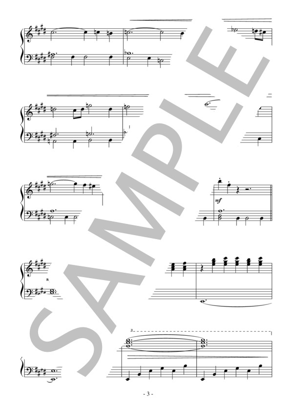 交響組曲「シェヘラザード」より 海とシンドバッドの船（初級）：リムスキー＝コルサコフ (ニコライ・リムスキー=コルサコフ) / ピアノソロ 初級 - サンプル譜面 3/4