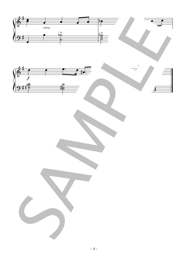 歌劇「ポーギーとベス」より くたびれもうけ（中級）：ガーシュイン (ジョージ・ガーシュイン) / ピアノソロ 中級 - サンプル譜面 4/4