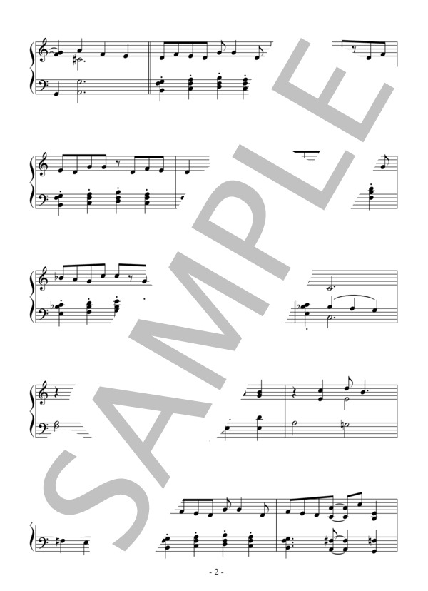 Fascinating Rhythm(初級）：ガーシュイン (ジョージ・ガーシュイン) / ピアノソロ 初級 - サンプル譜面 2/3