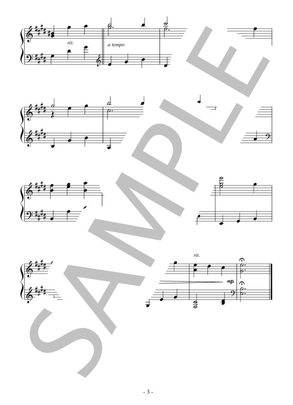 節子と清太（初～中級）：映画「火垂るの墓」OST (間宮 芳生) / ピアノソロ 初〜中級 - サンプル譜面 3/3