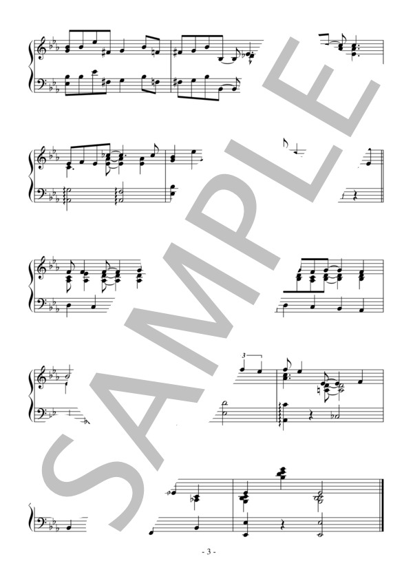 もし象が空を飛べたら（中級）：映画「ダンボ」OST (ディズニー) / ピアノソロ 中級 - サンプル譜面 3/3