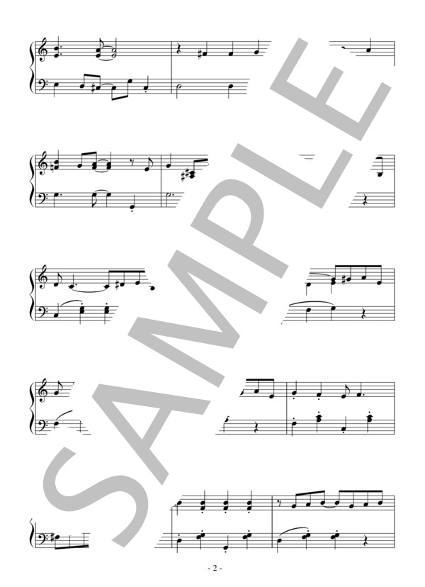 I Love a Piano(初級）：映画「イースター・パレード」OST (アーヴィング・バーリン) / ピアノソロ 初級 - サンプル譜面 2/3