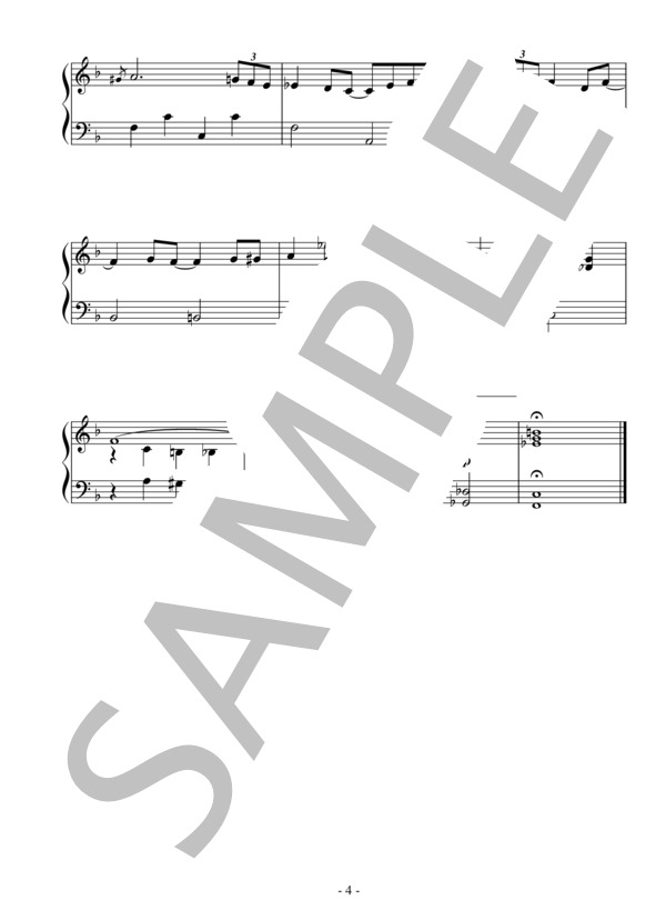 ロンドンデリーの歌 Jazz Ver.(初～中級）：アイルランド民謡 (P.D.) / ピアノソロ 初〜中級 - サンプル譜面 4/4