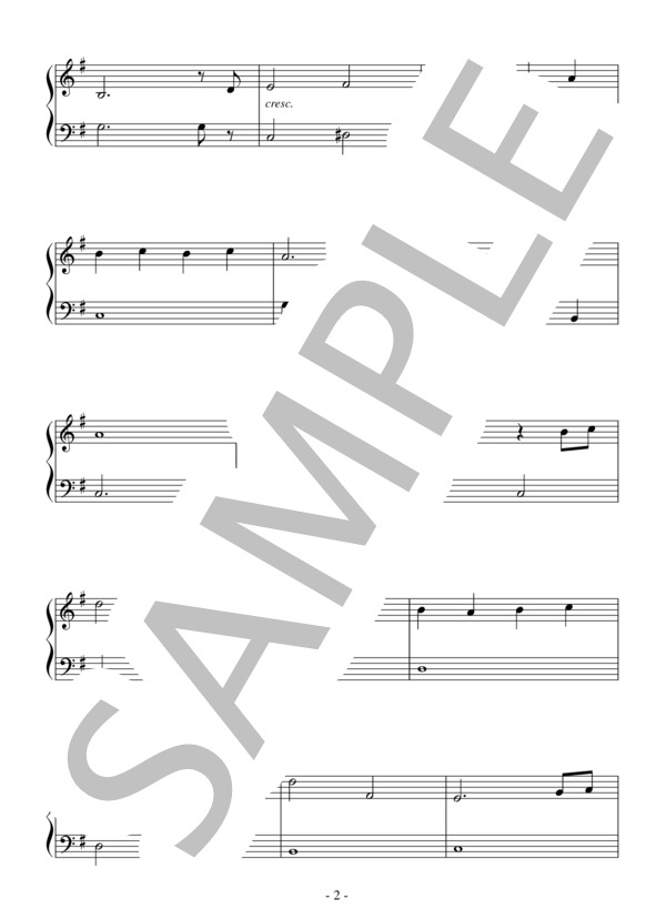 Go the Distance(入門）：ディズニー映画「ヘラクレス」OST (マイケル・ボルトン) / ピアノソロ 入門 - サンプル譜面 2/5