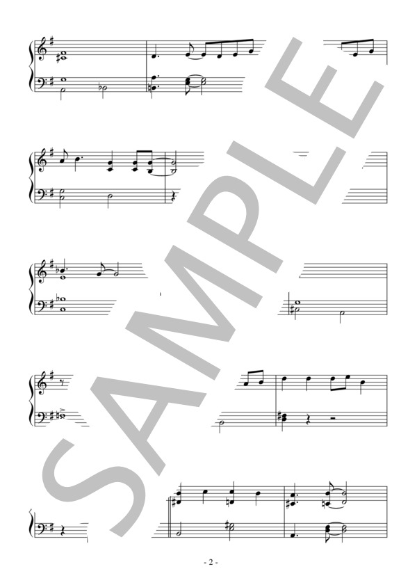 うまくやれたら（初級）：ガーシュイン (ジョージ・ガーシュイン) / ピアノソロ 初級 - サンプル譜面 2/3