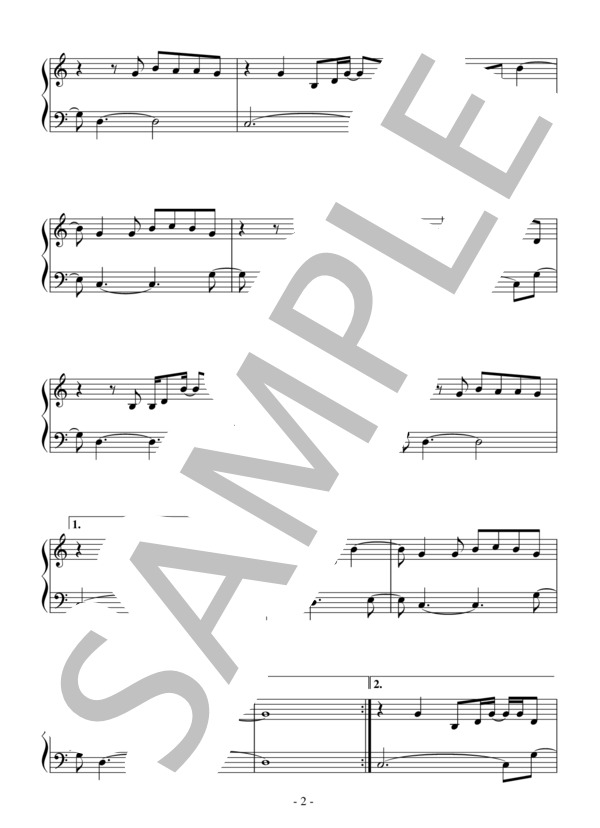 Call Me Maybe(初級）：カーリー・レイ・ジェプセン (CARLY RAE JEPSEN) / ピアノソロ 初級 - サンプル譜面 2/4