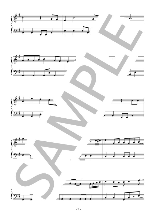 「名探偵コナン」メイン・テーマ（初級）：アニメ「名探偵コナン」OST (大野 克夫) / ピアノソロ 初級 - サンプル譜面 2/4