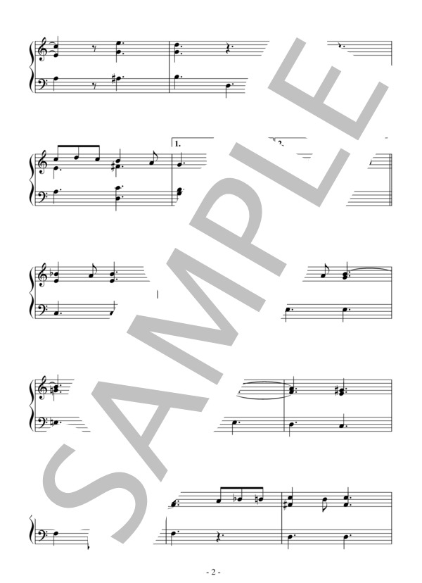 オリバーのマーチ（初級）：映画「オリバー！」OST (ライオネル・バート) / ピアノソロ 初級 - サンプル譜面 2/5