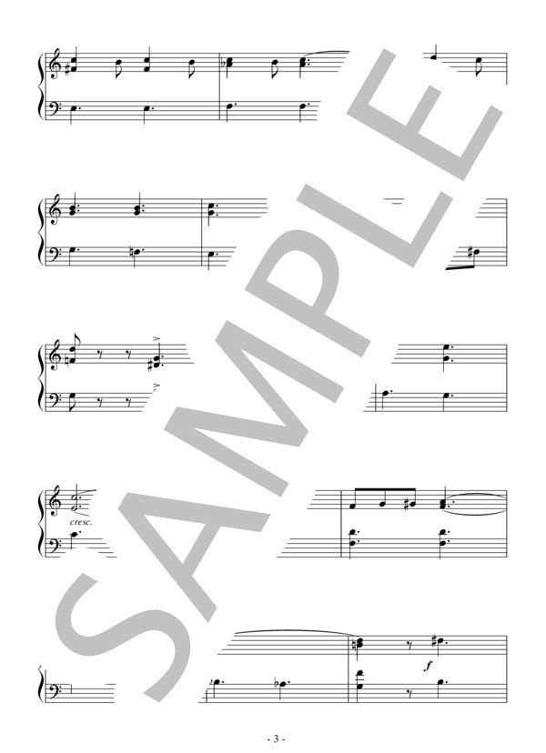 オリバーのマーチ（初級）：映画「オリバー！」OST (ライオネル・バート) / ピアノソロ 初級 - サンプル譜面 3/5