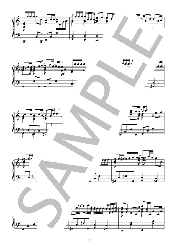 Story(中級）：AI / ピアノソロ 中級 - サンプル譜面 4/5