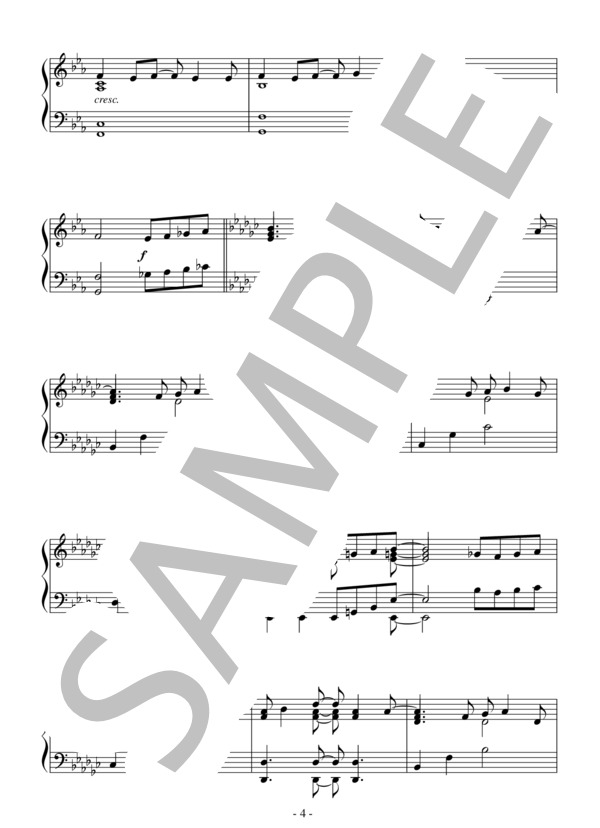 コネクト（初～中級 TVサイズ）：アニメ「魔法少女まどか☆マギカ」OP (Claris) / ピアノソロ 初〜中級 - サンプル譜面 4/5