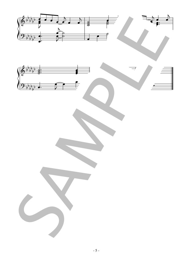 コネクト（初～中級 TVサイズ）：アニメ「魔法少女まどか☆マギカ」OP (Claris) / ピアノソロ 初〜中級 - サンプル譜面 5/5