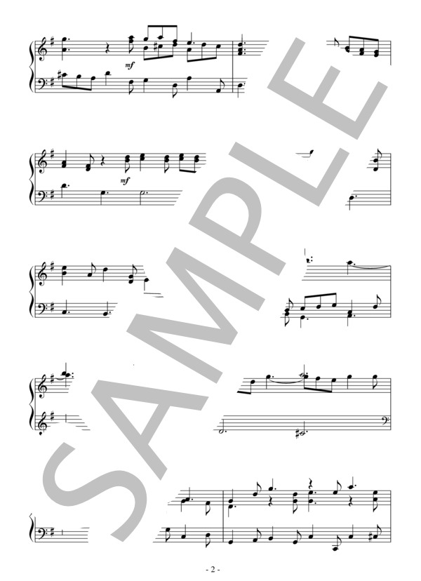 クリスマス協奏曲より パストラーレ（初級）：コレッリ (アルカンジェロ・コレッリ) / ピアノソロ 初級 - サンプル譜面 2/5