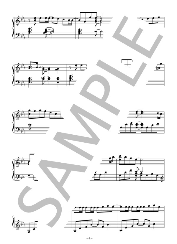 It's Just Love(中級）：MISIA / ピアノソロ 中級 - サンプル譜面 4/5