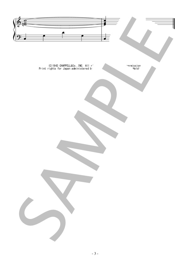 You'd Be So Nice to Come Home to(入門～初級）：コール・ポーター / ピアノソロ 入門〜初級 - サンプル譜面 3/3