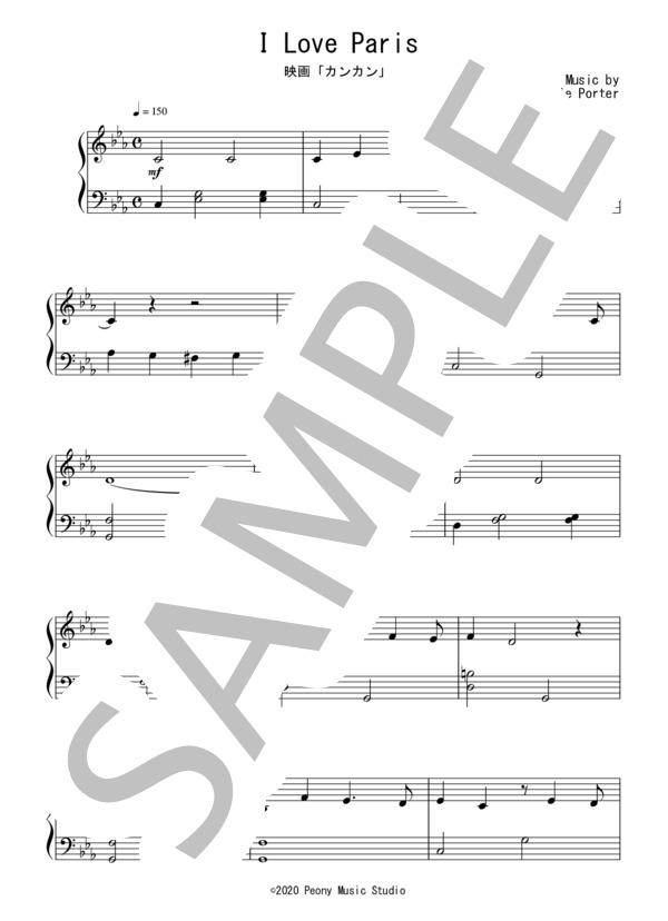 コールポーター　楽譜(輸入版) コール・ポーター - Night and Day 楽譜 by Peony