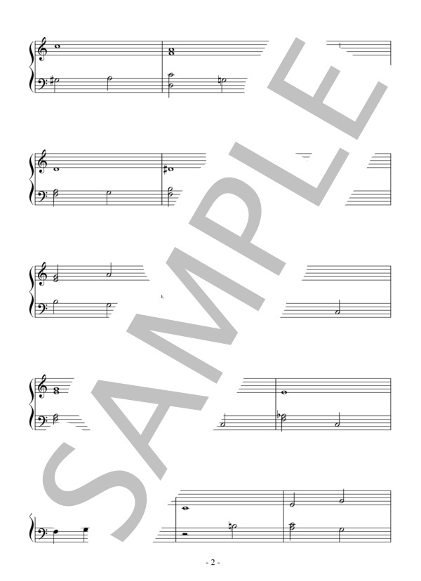 Cherokee(初級）：ジャズ (レイ・ノーブル) / ピアノソロ 初級 - サンプル譜面 2/5