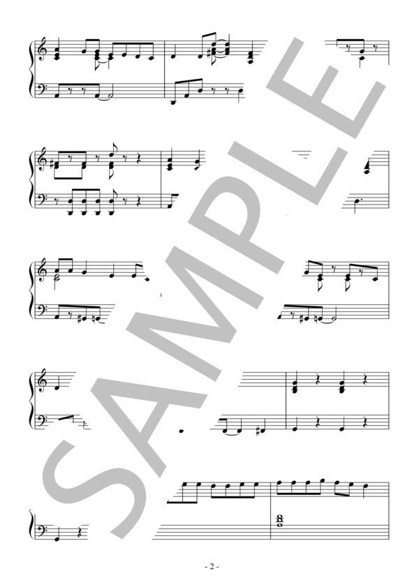 チカっとチカ千花っ（初～中級 TVサイズ）：アニメ「かぐや様は告らせたい～天才たちの恋愛頭脳戦～」ED (福島 節) / ピアノソロ 初〜中級 - サンプル譜面 2/5