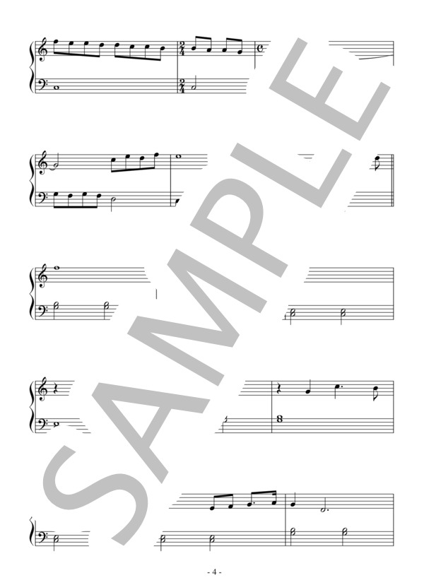 I Have a Dream(入門～初級）：ABBA / ピアノソロ 入門〜初級 - サンプル譜面 4/5
