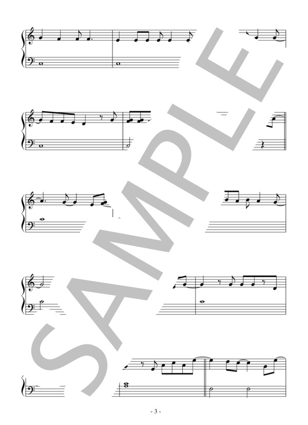 You're Welcome(入門～初級）；ディズニー映画「モアナと伝説の海」OST (リン＝マニュエル・ミランダ) / ピアノソロ 入門〜初級 - サンプル譜面 3/4