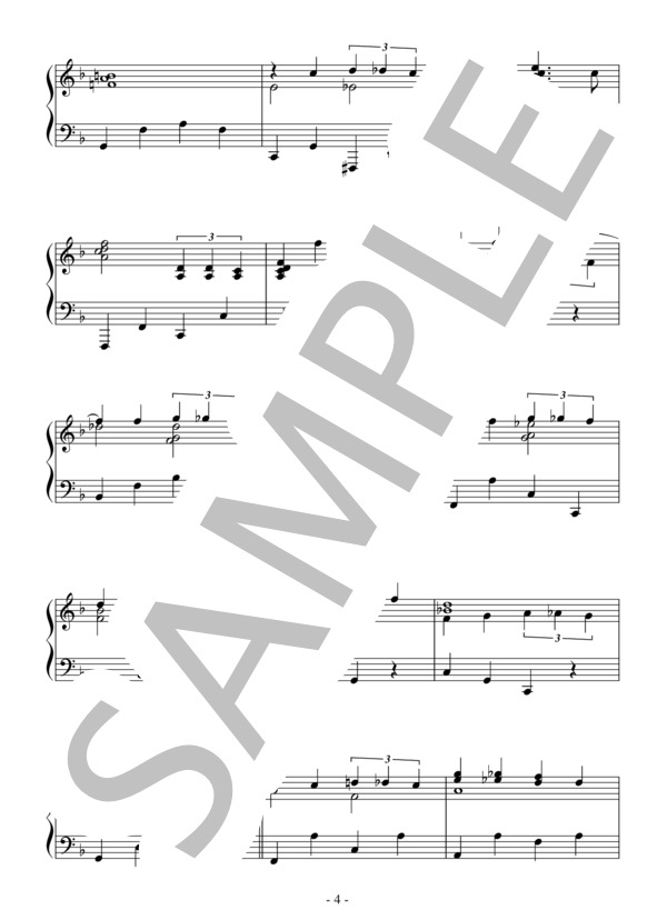 お熱いのがお好き（中級）：映画「お熱いのがお好き」OST (マリリン・モンロー) / ピアノソロ 中級 - サンプル譜面 4/5