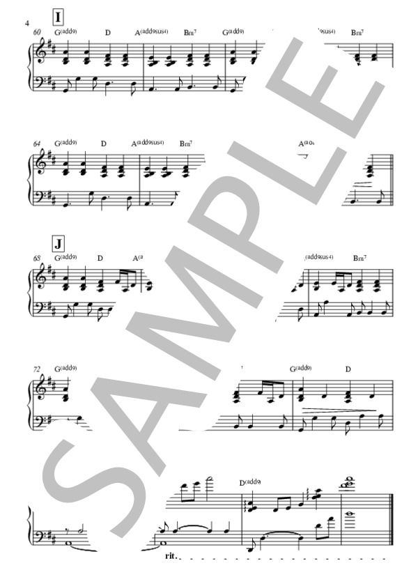 蝶々結び (Aimer) / ピアノ弾き語り 初〜中級 - サンプル譜面 4/4