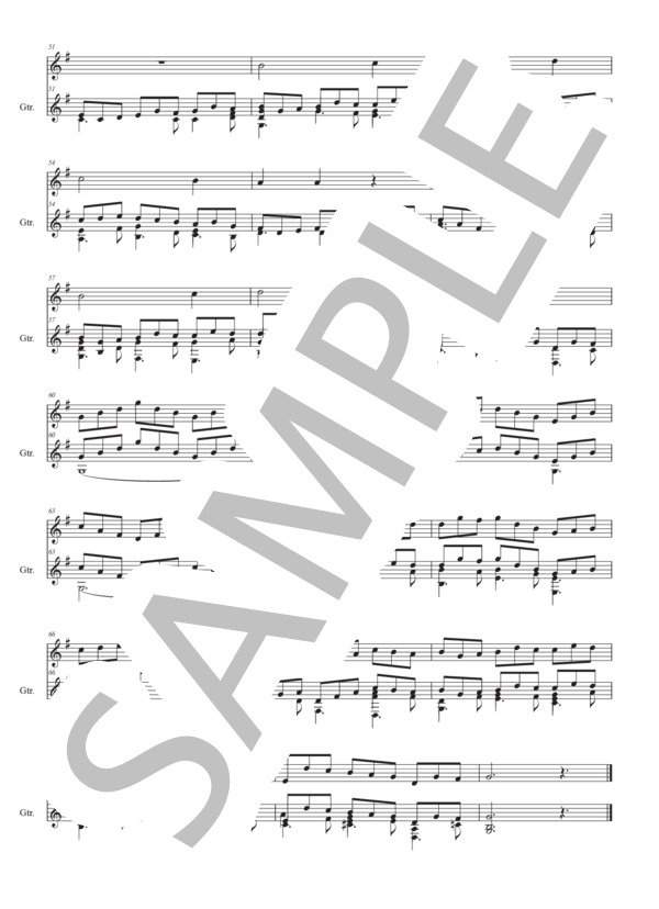 主よ、人の望みの喜びよ (ヨハン・セバスチャン・バッハ) / ギター室内楽 中〜上級 - サンプル譜面 3/3