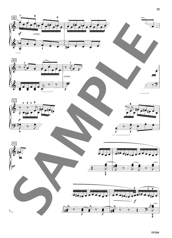 無言歌集 第6巻より 紡ぎ歌 Op. 67-4 (フェリックス・メンデルスゾーン) / ピアノソロ 中級 - サンプル譜面 5/5