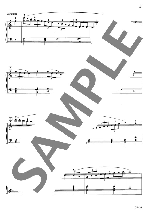 ソナチネ ト長調 Op.39-2 (フランク・ラインス) / ピアノソロ 初〜中級 - サンプル譜面 5/5