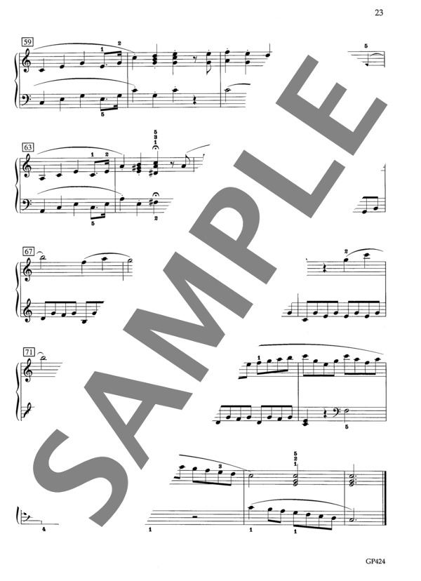 ソナチネ ハ長調 Op.39-3 (フランク・ラインス) / ピアノソロ 初〜中級 - サンプル譜面 5/5