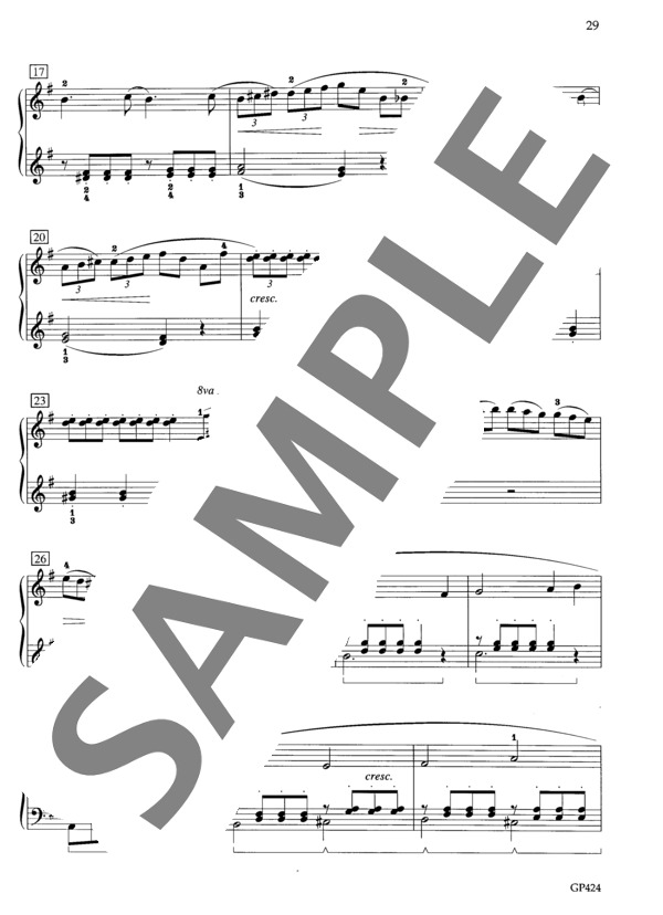 ソナチネ ト長調 Op.39-4 (フランク・ラインス) / ピアノソロ 初〜中級 - サンプル譜面 3/5