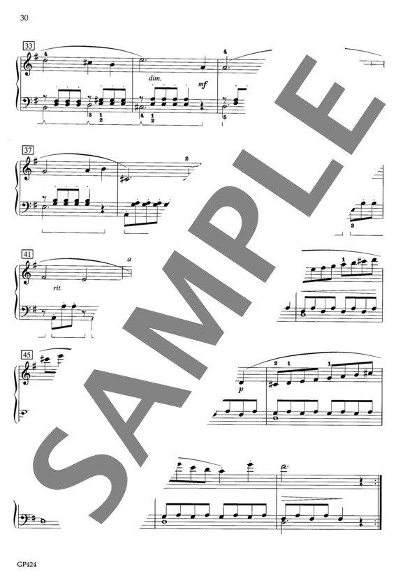 ソナチネ ト長調 Op.39-4 (フランク・ラインス) / ピアノソロ 初〜中級 - サンプル譜面 4/5