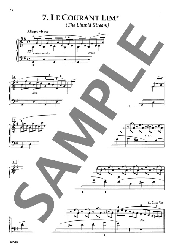 きれいな流れ ~「25の練習曲」より~ (ヨハン・フリートリッヒ・フランツ・ブルグミュラー) / ピアノソロ 初〜中級 - サンプル譜面 2/2