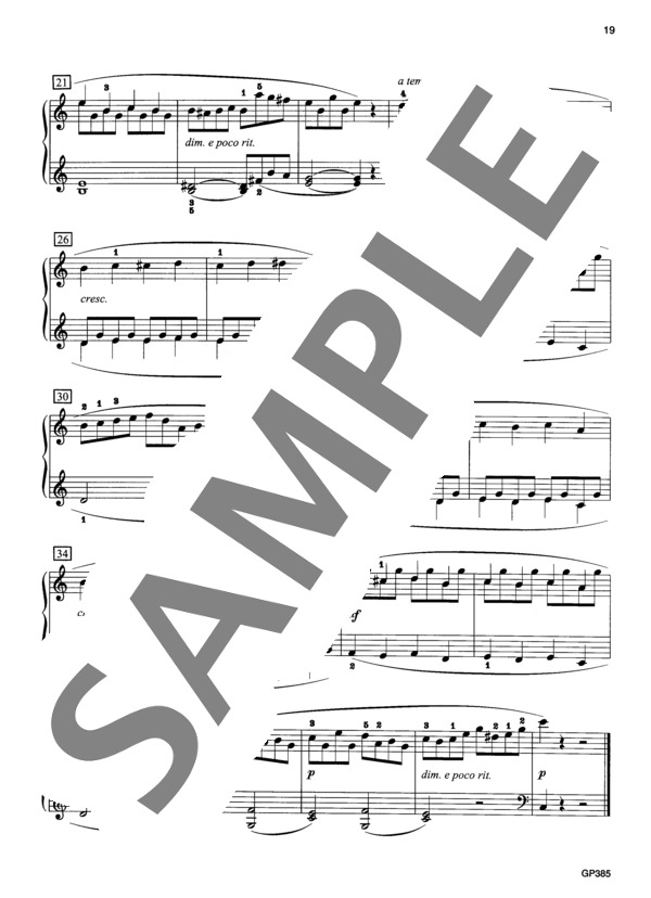 なぐさめ ~「25の練習曲」より~ (ヨハン・フリートリッヒ・フランツ・ブルグミュラー) / ピアノソロ 初〜中級 - サンプル譜面 3/3