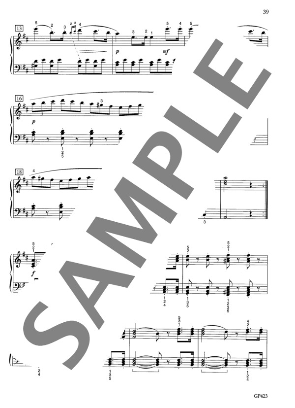 ソナチネ ニ長調 Op.168-5 (アントン・ディアベリ) / ピアノソロ 初〜中級 - サンプル譜面 3/5