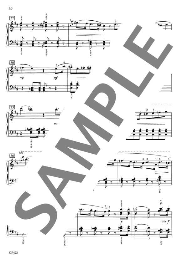 ソナチネ ニ長調 Op.168-5 (アントン・ディアベリ) / ピアノソロ 初〜中級 - サンプル譜面 4/5