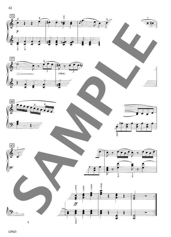 ソナチネ イ短調 Op.168-7 (アントン・ディアベリ) / ピアノソロ 初〜中級 - サンプル譜面 4/5