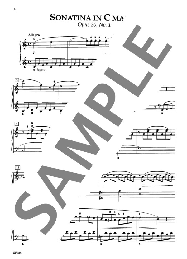 ソナチネ ハ長調 Op.20-1 (フリードリヒ・クーラウ) / ピアノソロ 初〜中級 - サンプル譜面 2/5