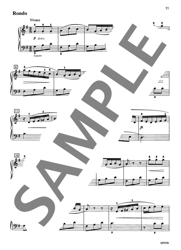 ソネチネ 第2番 ト長調 (ムツィオ・クレメンティ) / ピアノソロ 初〜中級 - サンプル譜面 5/5