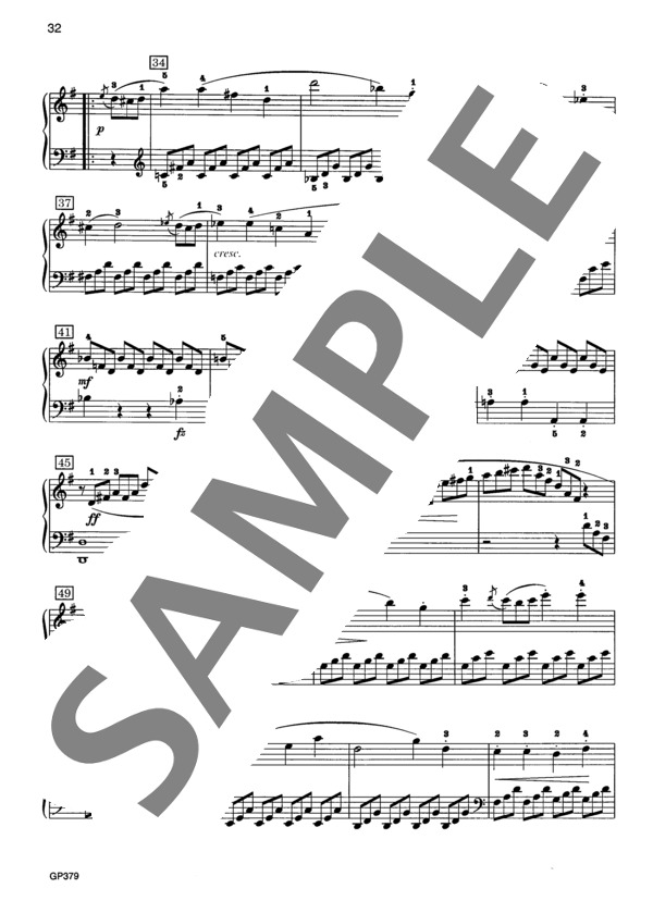 ソナチネ 第5番 ト長調 (ムツィオ・クレメンティ) / ピアノソロ 初〜中級 - サンプル譜面 4/5