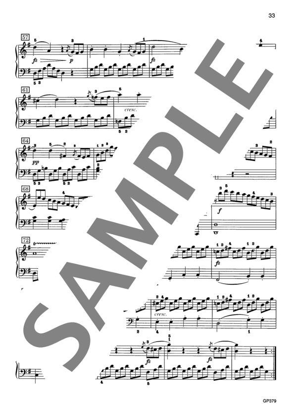 ソナチネ 第5番 ト長調 (ムツィオ・クレメンティ) / ピアノソロ 初〜中級 - サンプル譜面 5/5