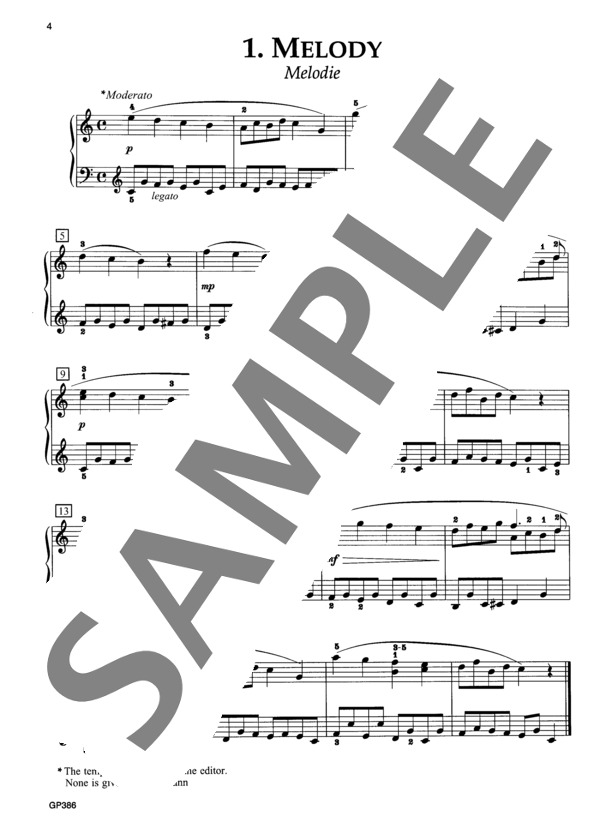 子供のためのアルバム Op. 68 より メロディー (ロベルト・シューマン) / ピアノソロ 初〜中級 - サンプル譜面 2/2