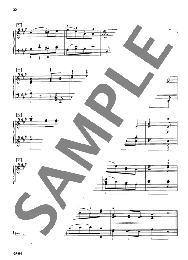 子供のためのアルバム Op. 68 より 田舎風の歌 (ロベルト・シューマン) / ピアノソロ 初〜中級 - サンプル譜面 3/3