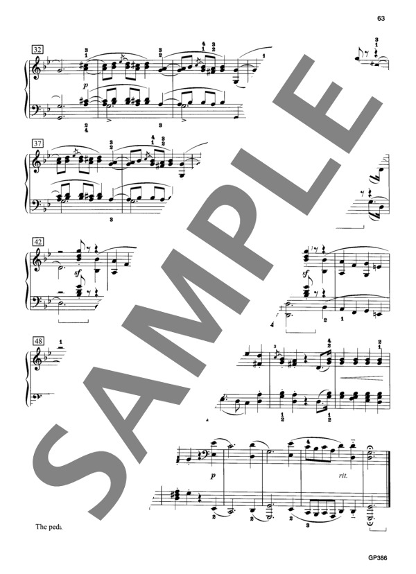 子供のためのアルバム Op. 68 より 水夫の歌 (ロベルト・シューマン) / ピアノソロ 中級 - サンプル譜面 3/3