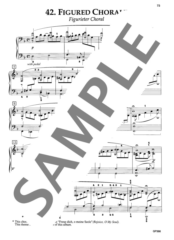 子供のためのアルバム Op. 68 より 装飾されたコラール (ロベルト・シューマン) / ピアノソロ 中級 - サンプル譜面 2/3